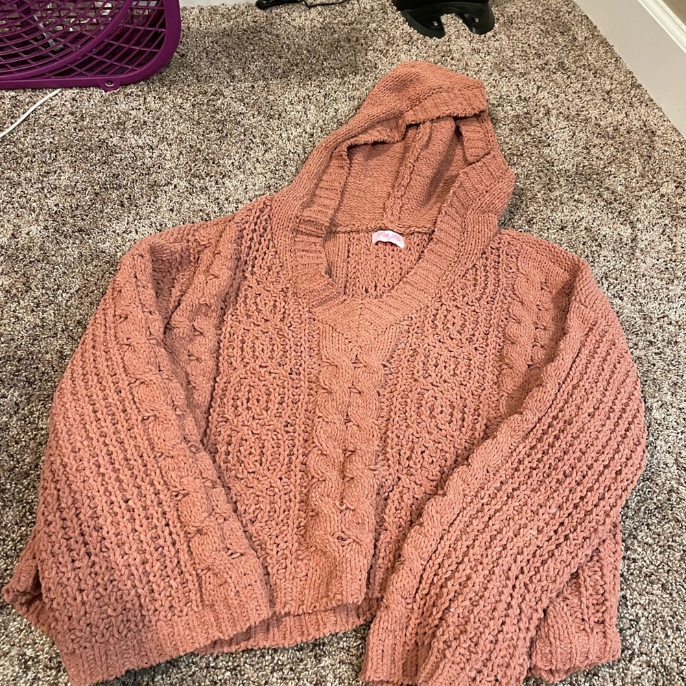 Cropped sweater size small